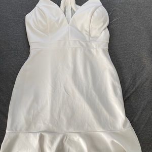 White bodycon dress